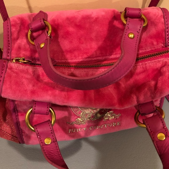 Juicy Couture Pink Velour Daydreamer Y2K Bag - Picture 4 of 16